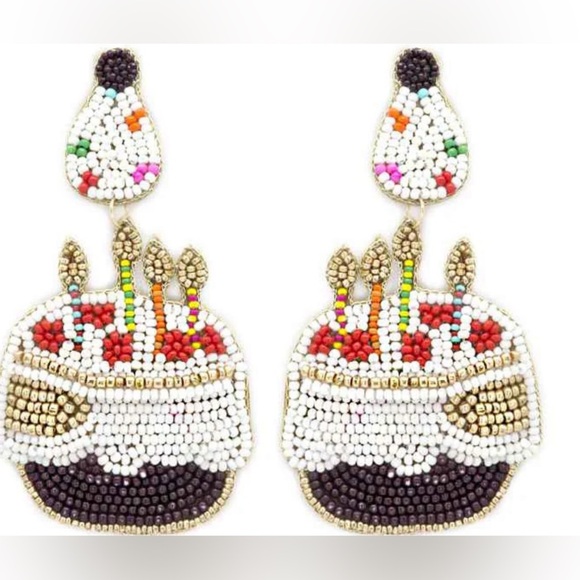Fashion Jewelry Jewelry - Fashion jewelry birthday cake seed beaded earrings